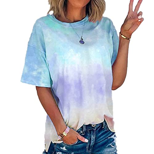 T-shirt tie-dye femme lâche idéal pour vos sorties décontractées