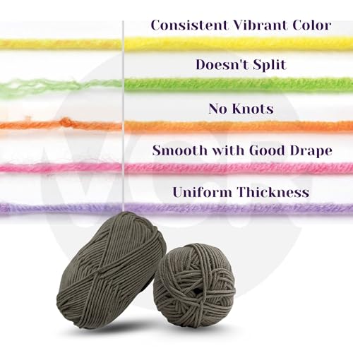Image of VCR Mouse Color Yarn, 100 Grams Hank, 190 Meters Length, Acrylic Ball for Crochet and Knitting, Soft Crosia Threads, Pack of 1 Yarn, Suitable for DIY Crafts