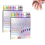 Portable et pratique pour les voyages: Libérez votre créativité où que vous soyez ! Compacts et faciles à glisser dans une trousse de maquillage, ces marqueurs nail art vous permettent de retoucher un design ou d'en créer de nouveaux à tout moment. Idéals pour les débutants souhaitant s'entraîner ou pour les artistes expérimentés en quête de praticité.