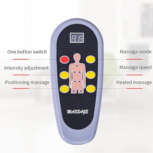 Almofada Massagem Respirável Confortável, Tapete Massagem Aquecimento Rápido Massageador Pescoço Alm