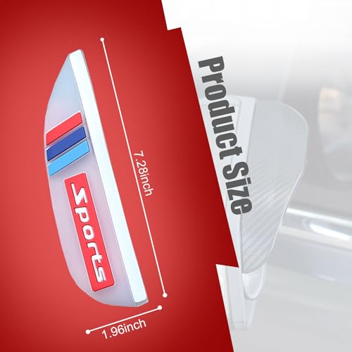 image for Pincuttee 2PC Side Mirror Visor Rain Guards,Car Rear View Mirror Rain 