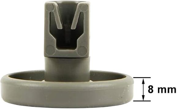 8X Universal Dishwasher Lower Basket Wheels Compatible with Zanussi