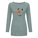 🍒【HOCHWERTIGES MATERIAL】😛 Der Stoff Ist Leicht, Weich Und Bequem, Sodass Sie Mit Diesem Sweatshirt / Tops / T-Shirts Mit LäSsiger, Lockerer Passform Von Tag Bis Nacht Bequem Sind.