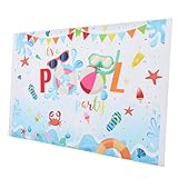 Ligero y fácil de transportar: el anillo de natación portátil se puede llevar a cualquier lugar, ideal para diversión acuática improvisada y viajes, pancarta de fiesta en la piscina de verano, decoración de de verano