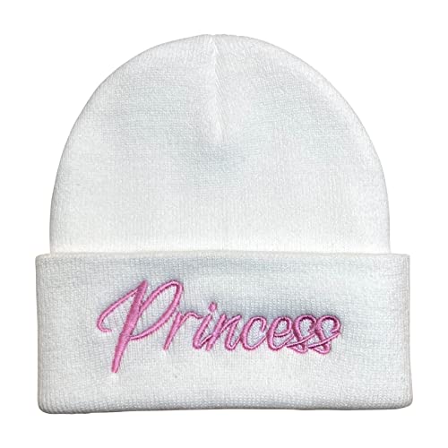 Plush Adjustable White 'Princess' Beanie - Unisex #TOP7