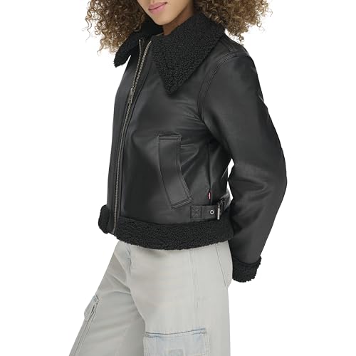 Levi's Women's Faux Shearling Aviator Jacket2