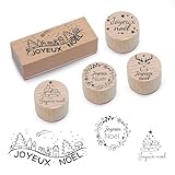 Mode d'emploi : 1. Placez le tampon en bois sur l'encreur et appuyez légèrement. 2. Imprimez le motif de Noël sur du papier ou une carte. 3. Essuyez le tampon et préparez-le pour une prochaine utilisation.