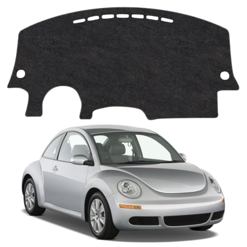 Image of Dash Cover Mat for Volkswagen VW Beetle 1998-2010 Non-Slip Dashboard Cover Mat Sunshade UV Rays Protector Interior Accessories