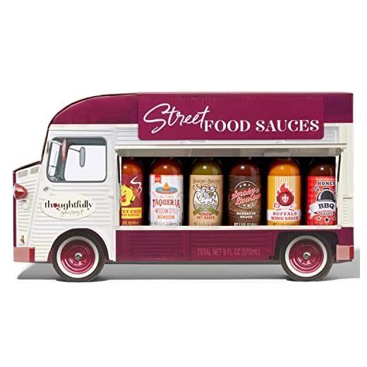 accentra accentra Bade- Und Duschset Anti-Stress Bad, 5-Teiliges Beauty Geschenkset In schöner Deko-Badewanne, 402 g 7 Modern Gourmet Foods - Street Food Saucen Geschenkset - Food Truck Weihnachtsset Mit 7 Würzigen Fleisch- und Grillsaucen