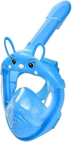 Miniatura 2 de Snorkeling Gear Máscara De Snorkel De Cara Completa para Niños, Máscara De Buceo De Dibujos Animados, Sistema De Respiración Subacuática Panorámica,
