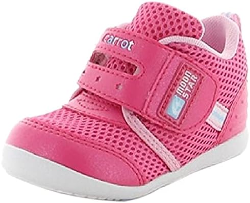 Amazon ムーンスター ベビーシューズ キャロット Carrot 子供靴 運動靴 男の子 女の子 スニーカー 無地 花柄 12cm 14 5cm ベロクロ 幼児 ベビー靴 Cr B90 ベビーシューズ