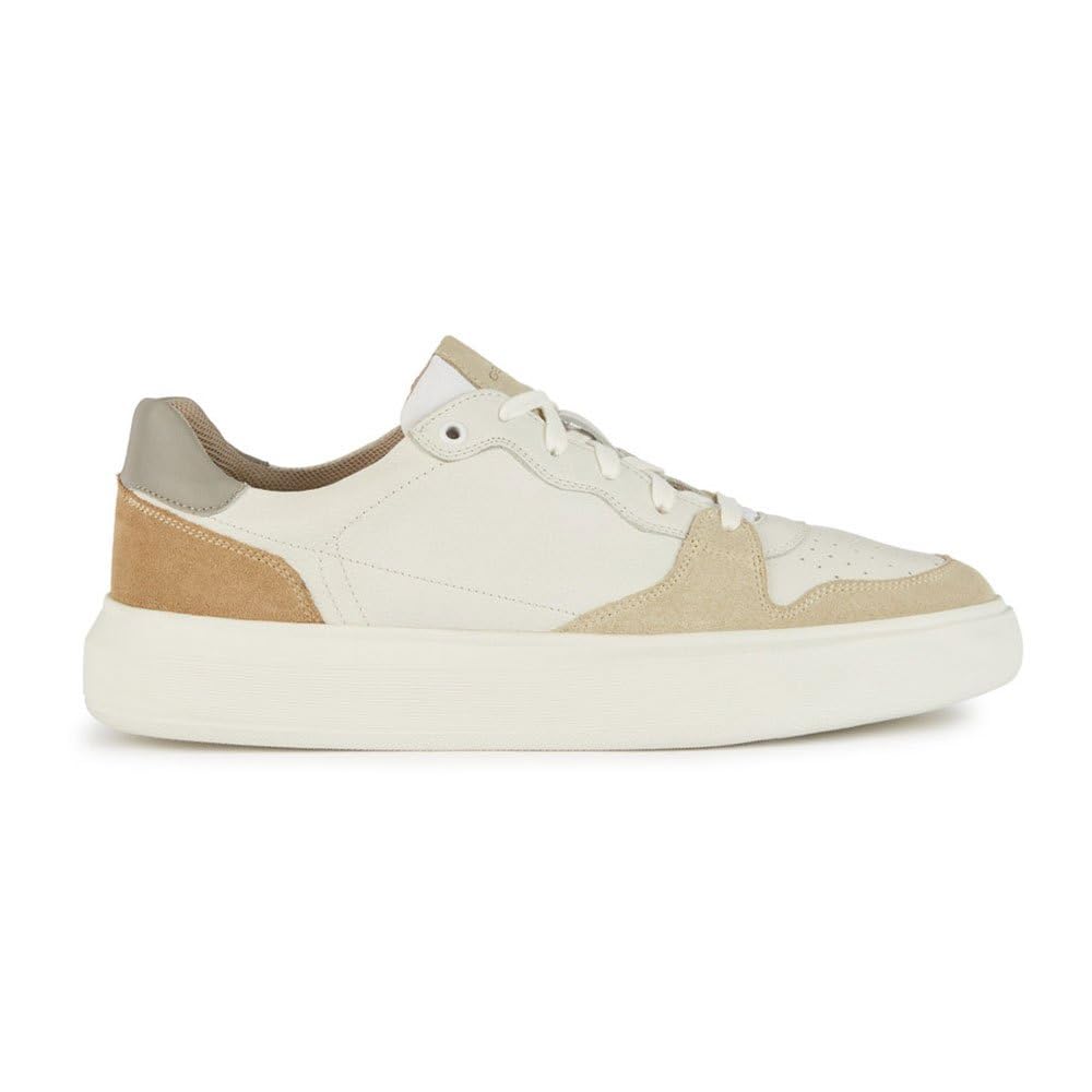 Geox U Deiven B, Sneakers Uomo, Sabbia Bianca, 44 Eu-image