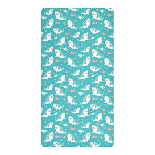 Drap imperméable lit bébé contre les fuites motif requin