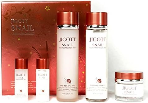 [Jigott] Snail Moisture Skin Care 3set(5item) / Snail extract, Moisture, elasticity/Korean Cosmetics