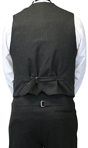 Historical Emporium Men's Cotton Blend Formal Suit Vest, Victorian Edwardian Callahan Waistcoat3