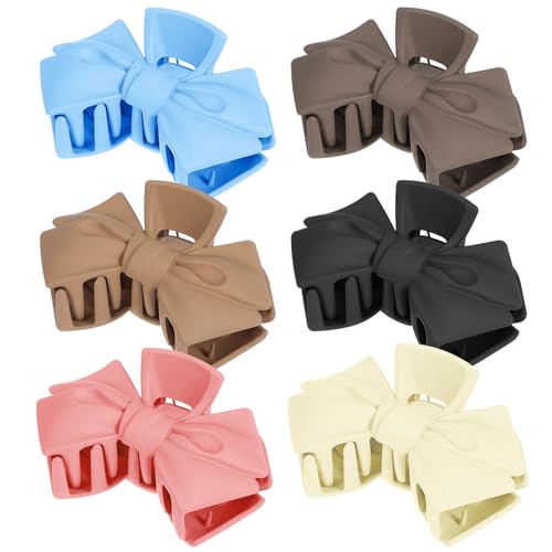 Pinzas para el pelo con lazo Beaupretty pack de 6 horquillas plásticas de mujer