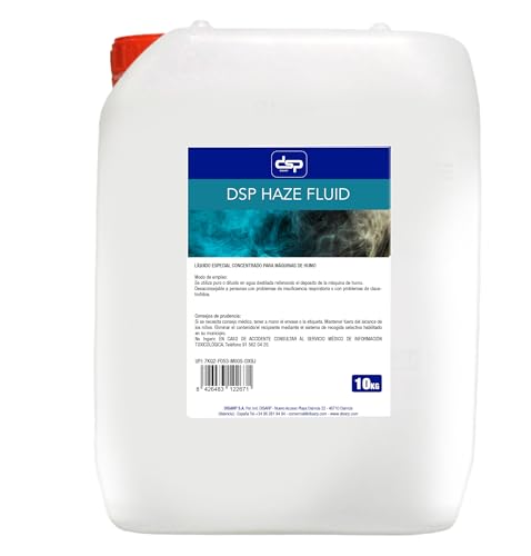 Disarp Global Hygiene Solutions - HAZE FLUID HD- Líquido para máquina de niebla de alta densidad - Líquido de máquina de niebla de larga duración y alto rendimiento