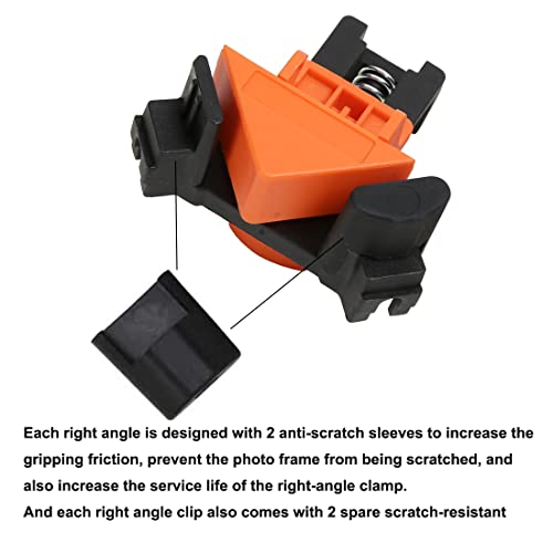 90 Degree Angle Corner Clamps For Woodworking, Abs Fast Adjustable Spring Corner Clip Fixer Woodworker Swing Clamp Tools Right Angle Clamp For Photo Framing, Wooden Diy Project, Carpenter, Set Of 8 #TOP4