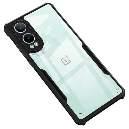 Image of Zapcase Back Case Cover for OnePlus Nord CE 4 Lite 5G | Compatible for OnePlus Nord CE 4 Lite 5G Back Case Cover | Clear Case with Camera Protection | (TPU + PC | Matte Black)