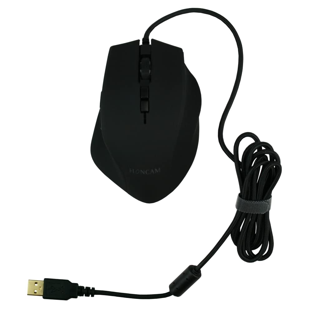 Ratón ligero con cable para juegos con 8 botones RGB retroiluminado 5000 DPI sensor óptico ultraligero ergonómico para PC