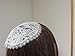 Handmade Cream Lace Doily Head Cover Kippah Yarmulke Hair Covering (with Decorative Bobby Pin) (Style 466) Elegant Doily Exclusive