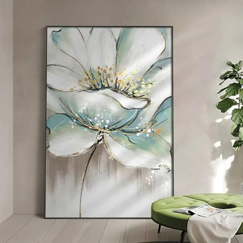 Peintures murales de fleurs de style aquarelle sur toile premium - 2