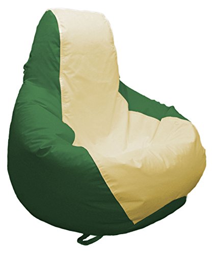 Joybean Outdoor Bean Bag Chair - Water Resistant Marine Vinyl Ideal For Yacht Boat Pool Patio Garden Marine - Lawn Chair - Patio Furniture - For Adults Teens Kids (Medium Longneck, Ladyyellow/Green) #TOP7