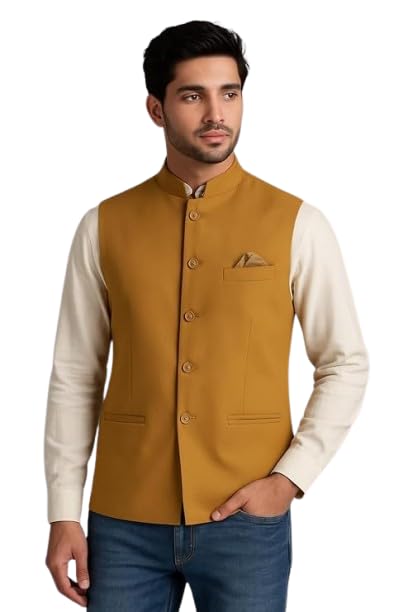 Nehru Jacket, Bandi Modi Koti for Men, Cotton Waistcoat for All Occasion: Diwali, Wedding, Ethnic, Office Party, Formal and casual Look