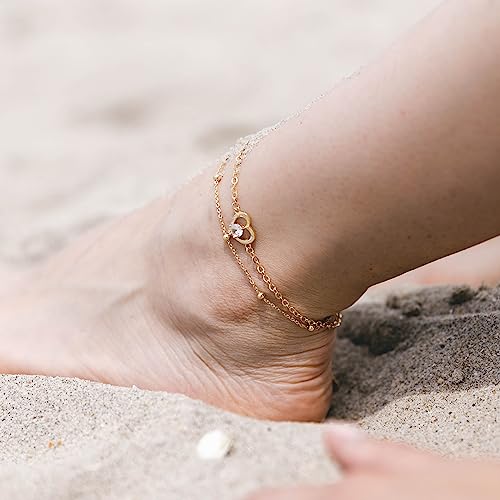 SERASAR Premium Anklets Women | 925 Sterling Silver | 18 Carat Real Gold Plating | Adjustable Length | Four Colors | Jewelry Box Included - Image 6
