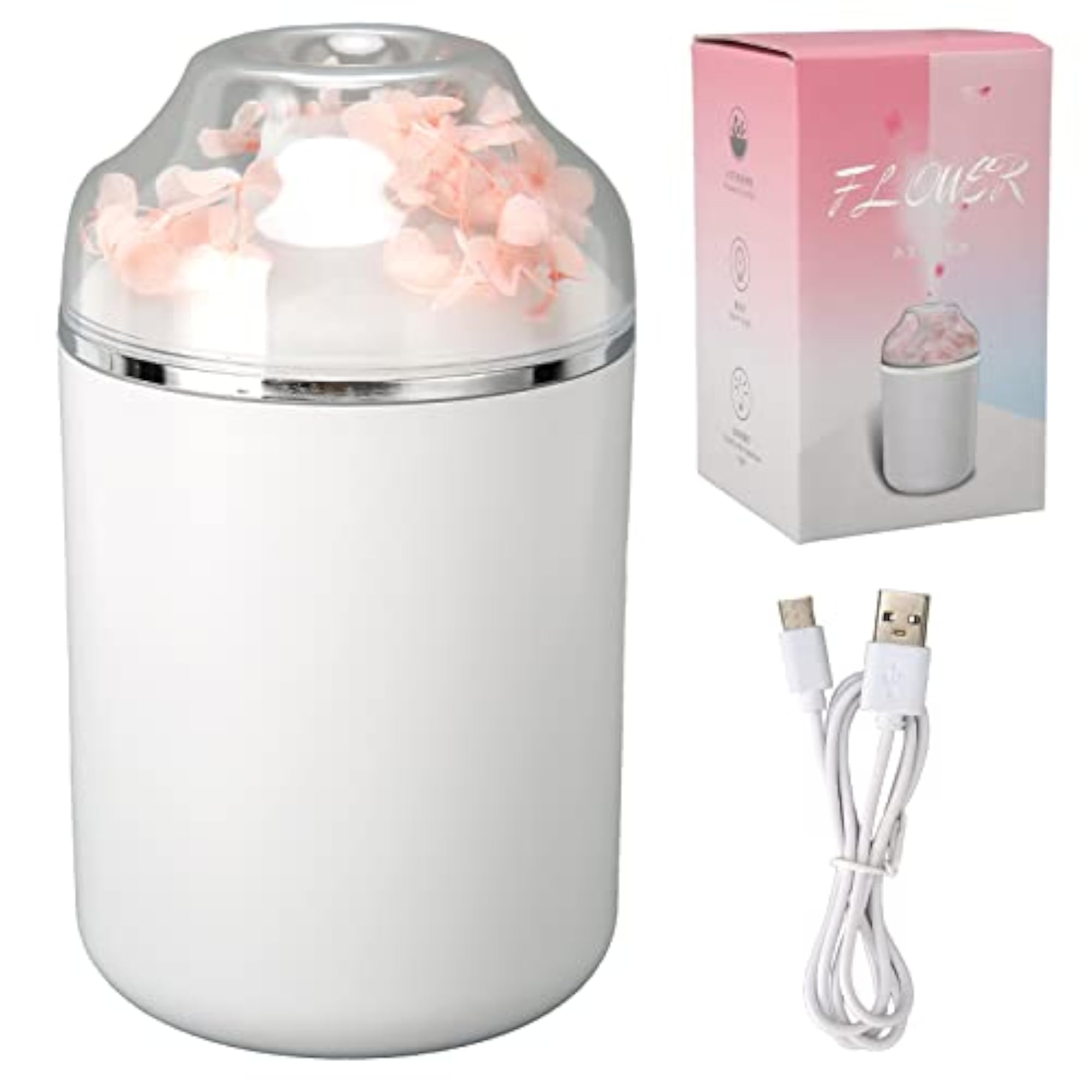 Silent Immortal Flower Shape Essential Humidifier for Home