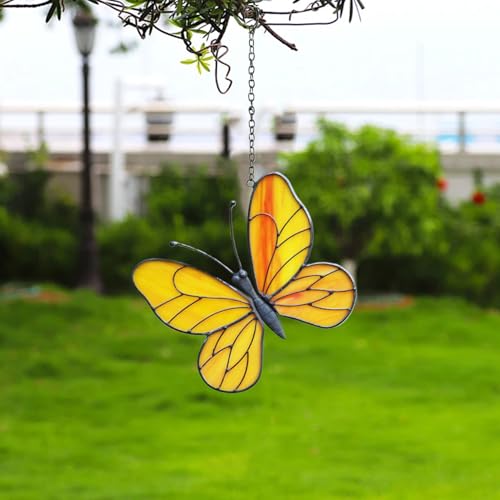 Mariposa decorativa de cristal para ventanas de porche y terrazas soleadas 5