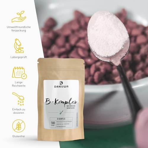 DANUWA Vitamin B Komplex für Hunde - Hochwertiger Vitamin-B-Komplex aus Buchweizenkeimlingen – Unterstützt Stoffwechsel & Vitalität – Pflanzlich & Natürlich