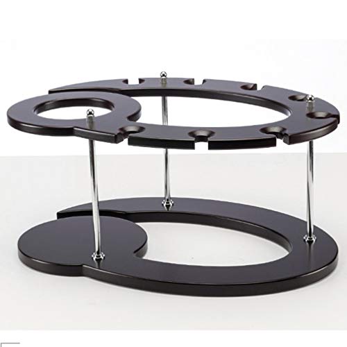 Soporte para botellas de vino de madera para encimera 40x28x20cm miniatura 4