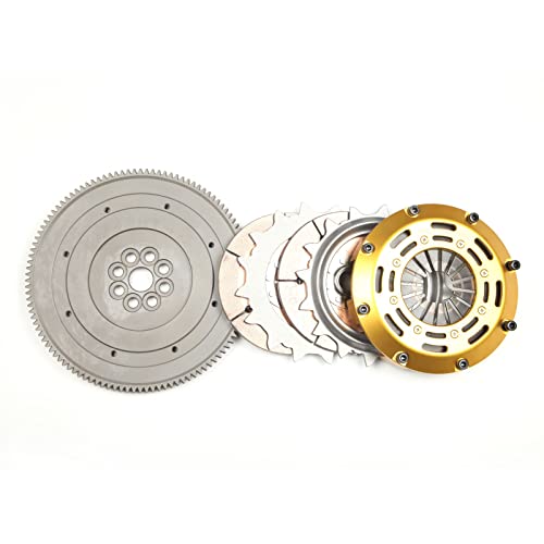 AdlerSpeed Racing Twin Disc Clutch Kit Compatible with Honda Civic Acura Integra B18 B20 B16 B-Series Standard WT