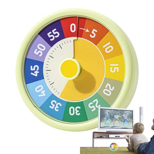 Temporizador visual de cuenta regresiva – Temporizador arcoíris para temporizador, reloj programable con alarma y pantalla de 60 minutos para gestión de gimnasio, educación en casa