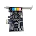 Pcle Sound Card Channel CMI8738 Chipset Audio Interface PCI-E 5.1 Stereo Digital Card Desktop Soundcard Connectors Compatible with The Computer