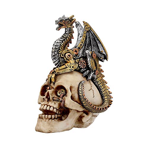 Nemesis Now Dragon'S Grasp - Figura Decorativa (22,5 cm, Resina, Talla única), Color Blanco