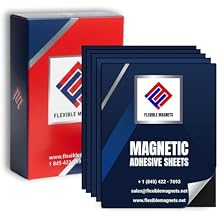 Magnet Valley 25 sheets 5" x 7" Magnetic 20 mil Adhesive Magnet Peel and Stick