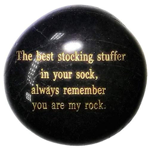 The Best Stocking Stuffer In Your Sock, Always Remember, You Are My Rock, Engraved Rock (Black) #TOP5