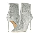Steve Madden Women's Valora Ankle Boot, Silver, 8