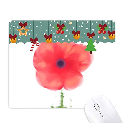 Tapis de souris en caoutchouc fleurs rouges pour un bureau élégant