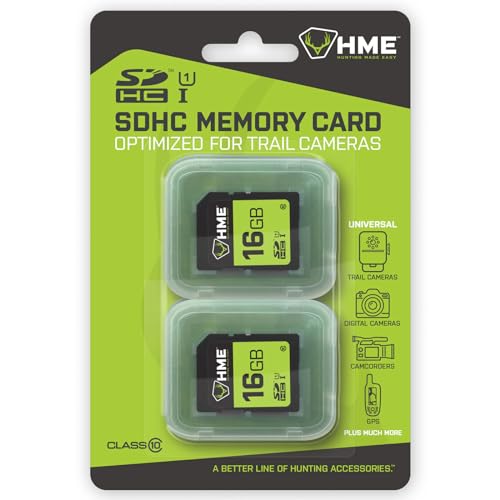 Image of HME SD Cards - Compact Durable Reliable High-Speed Memory Cards Compatible with SDHC Slot Devices, 16GB - 2 Pack