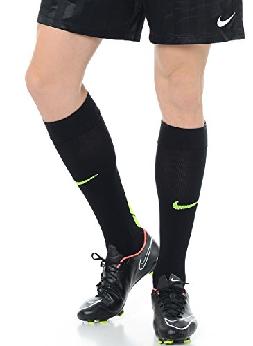Nike Chaussettes de Football Unisexe Knee High Match Fit Elite OTC XS Black/Wolf Grey/Volt