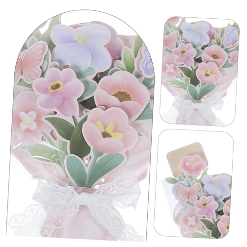 12 Cartes de vœux enseignants bouquets originaux