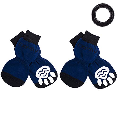 EXPAWLORER Anti-Slip Dog Socks Traction Control for Indoor Wear, Paw Protection Large¡­