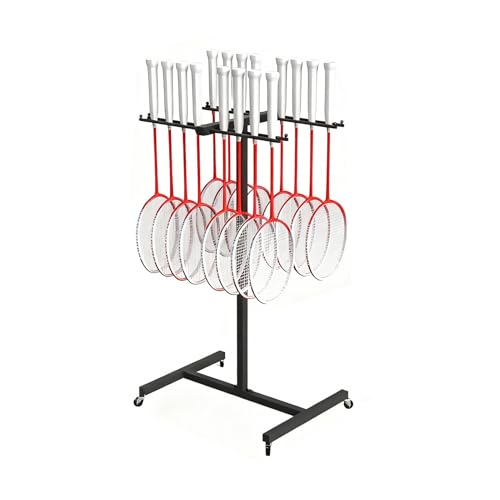 Ranger vos raquettes de tennis sans encombrement grâce au support sur roulettes