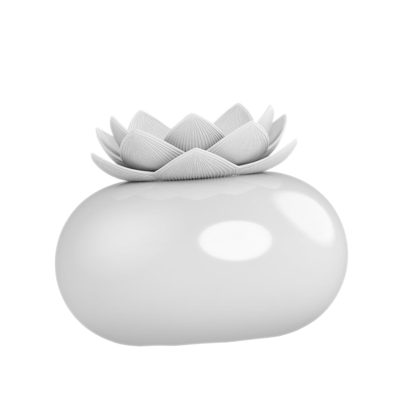 Umidificatore Profumato in Ceramica Bianco per Spa | Diffusore D’olio Essenziale, Purificazione Dell’aria, per Sala da Pranzo
