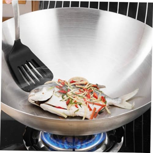 Wok acero inoxidable fondo redondo 12 pulgadas miniatura 3