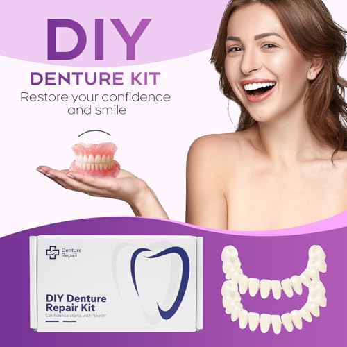 DIY Denture Kit - Full Set Fake Teeth for Top & Bottom | Functional Homemade Denture Combo | Fast Results​, Restore your confidence in your smile -0707-4 - Thumbnail 3