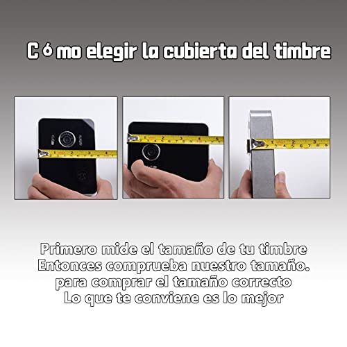 Cubierta impermeable para timbre inalámbrico transparente y resistente de 214x162mm 7